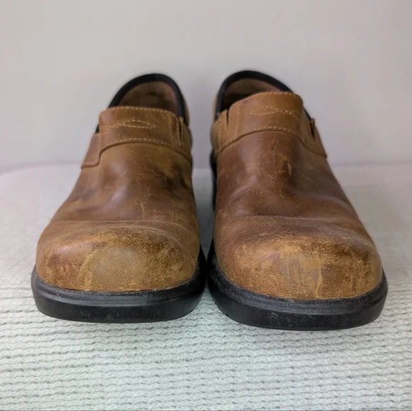Ariat Santa Cruz Leather Clogs Brown 8.5 - Picture 3 of 9